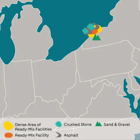 Great Lakes East region map