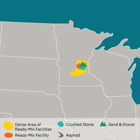 North Central Twin Cities region map