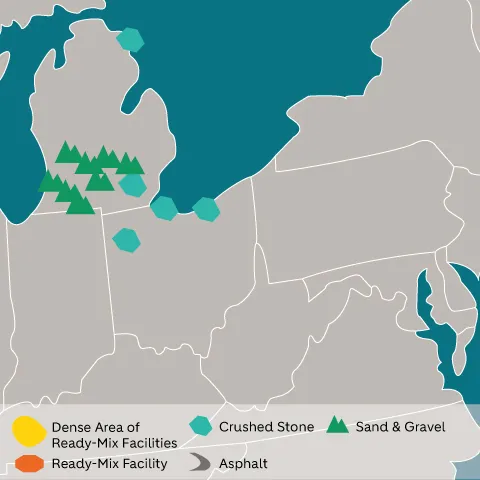 Map of Great Lakes West Region