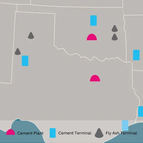 cement region texas oklahoma